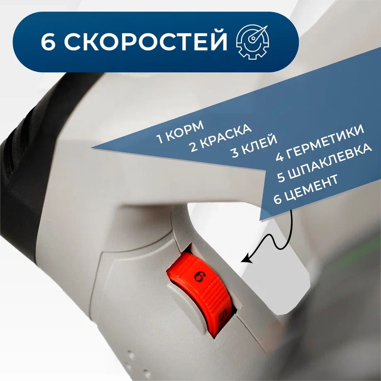 Дрель миксер ELECTROLITE строительный М 1600