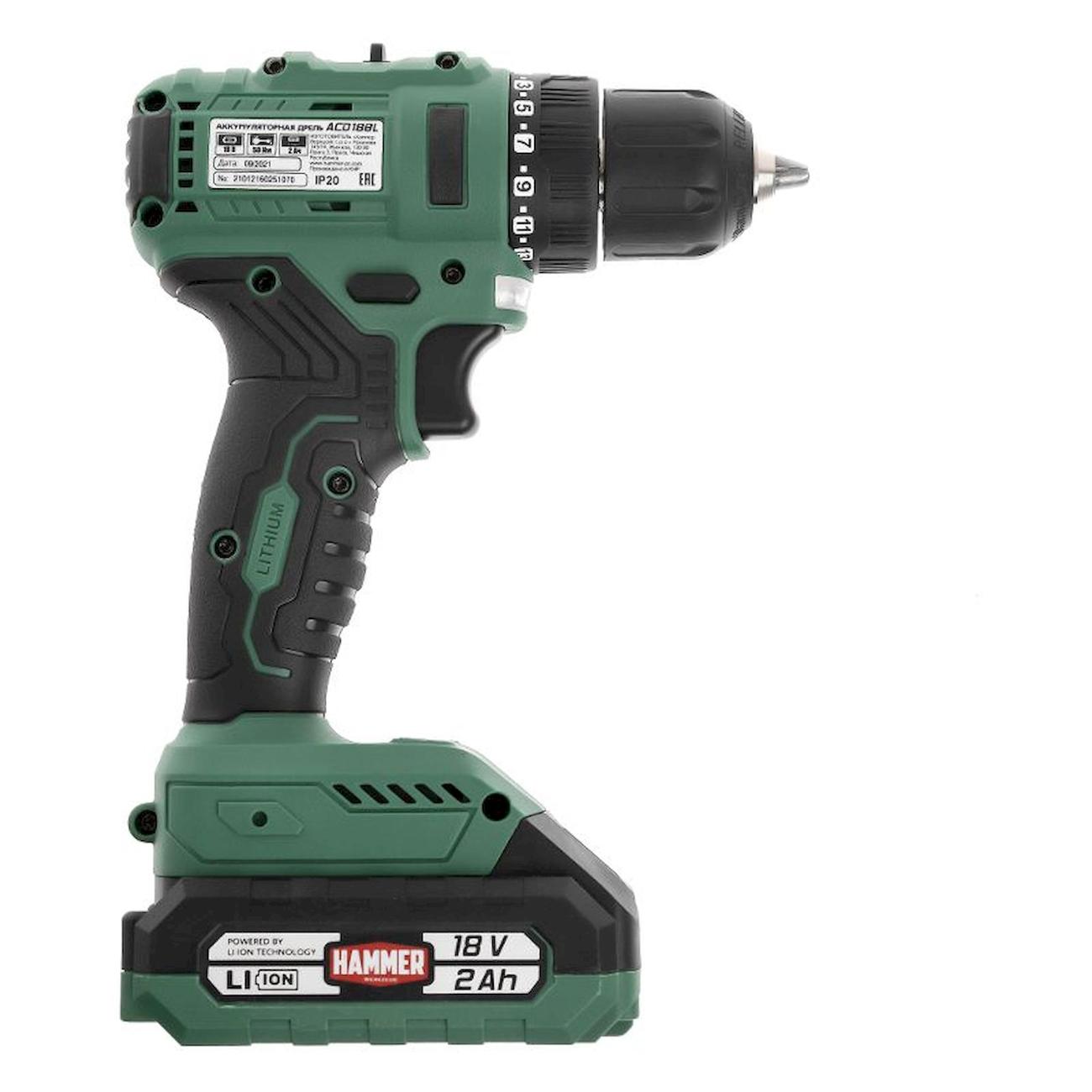 Шуруповерт аккумуляторный Hammer ACD18BL
