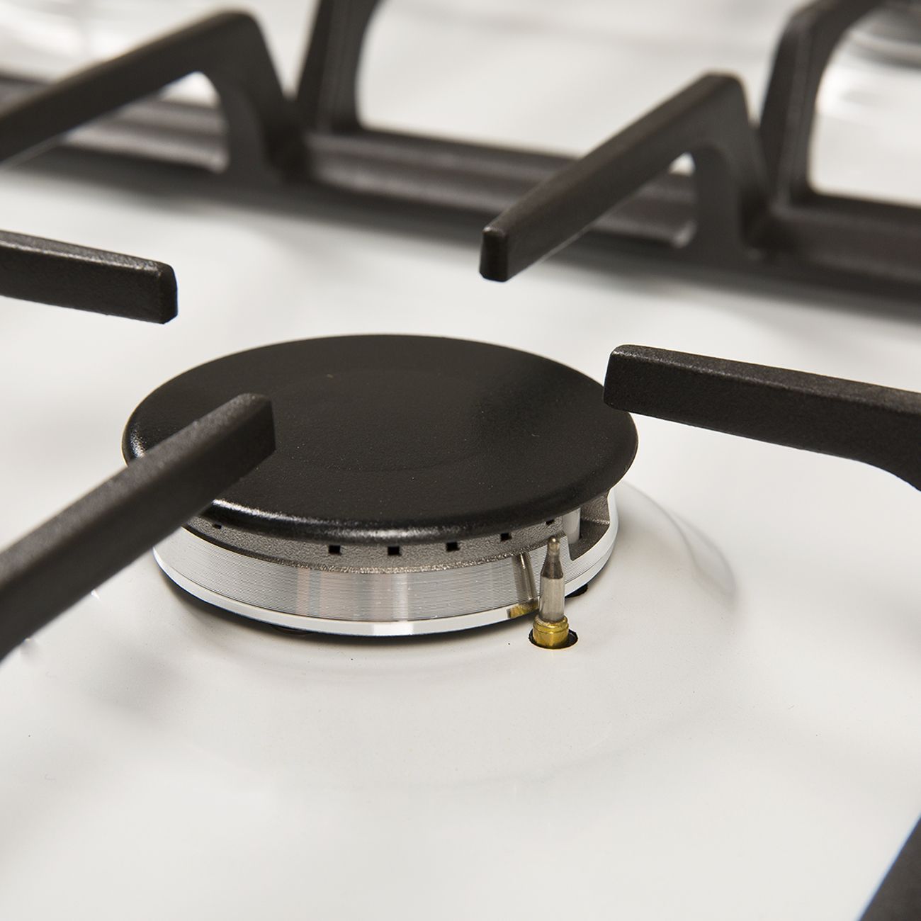 Встраиваемая газовая панель независимая Oasis P-MWR белая