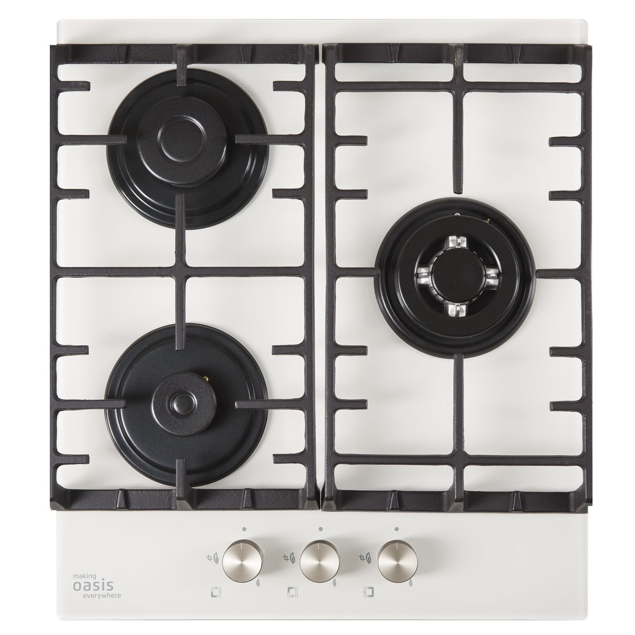 Встраиваемая газовая панель независимая Oasis P-3GWT