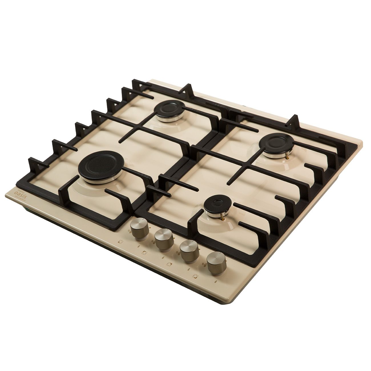 Встраиваемая газовая панель независимая Oasis P-MIRP бежевая