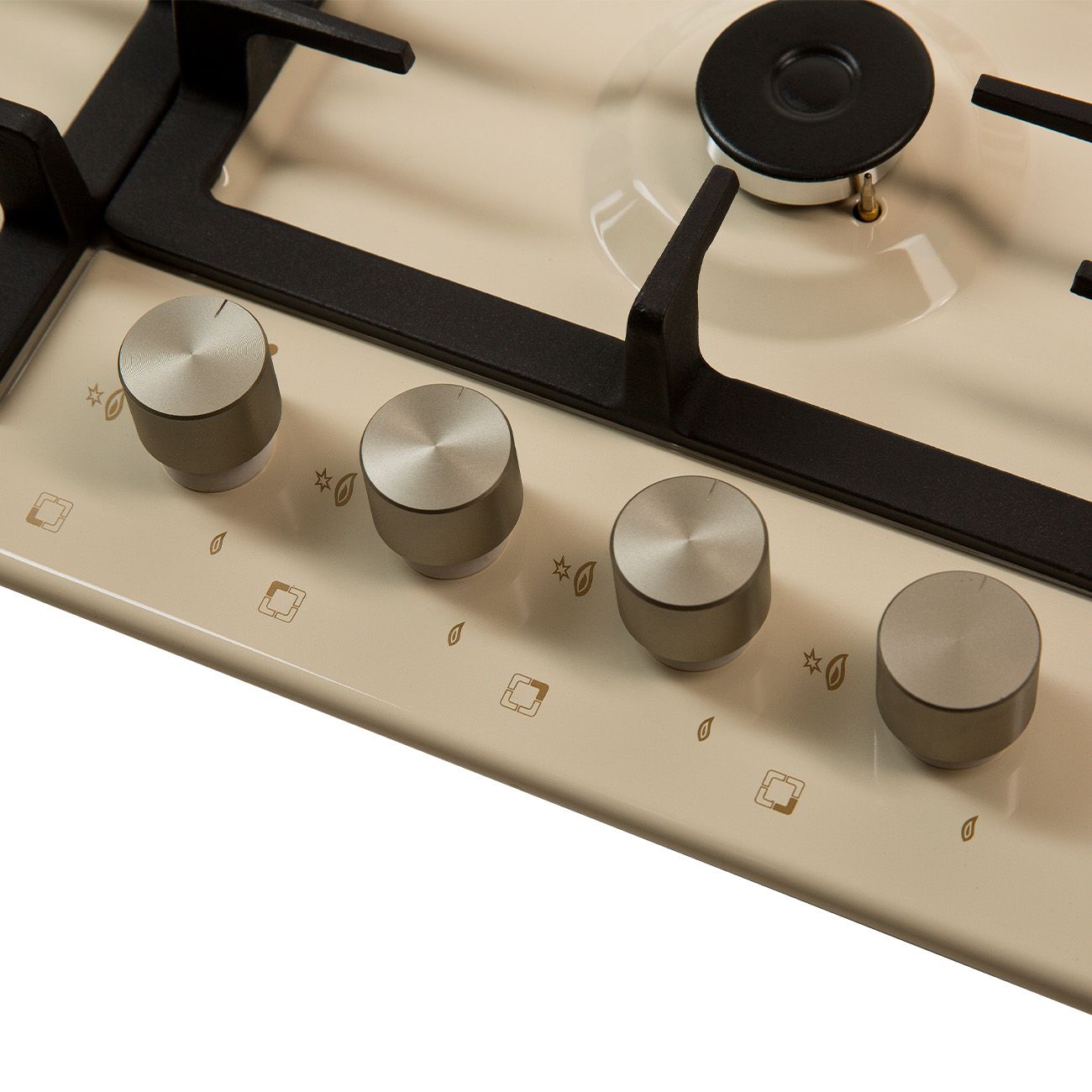 Встраиваемая газовая панель независимая Oasis P-MIRP бежевая