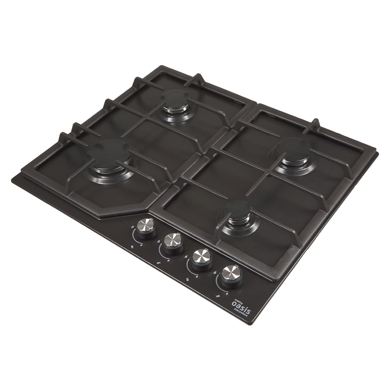 Встраиваемая газовая панель независимая Oasis P-MBR черная