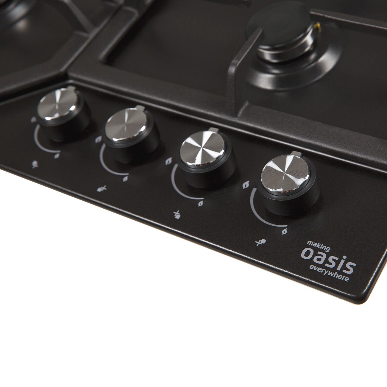 Встраиваемая газовая панель независимая Oasis P-MBR черная
