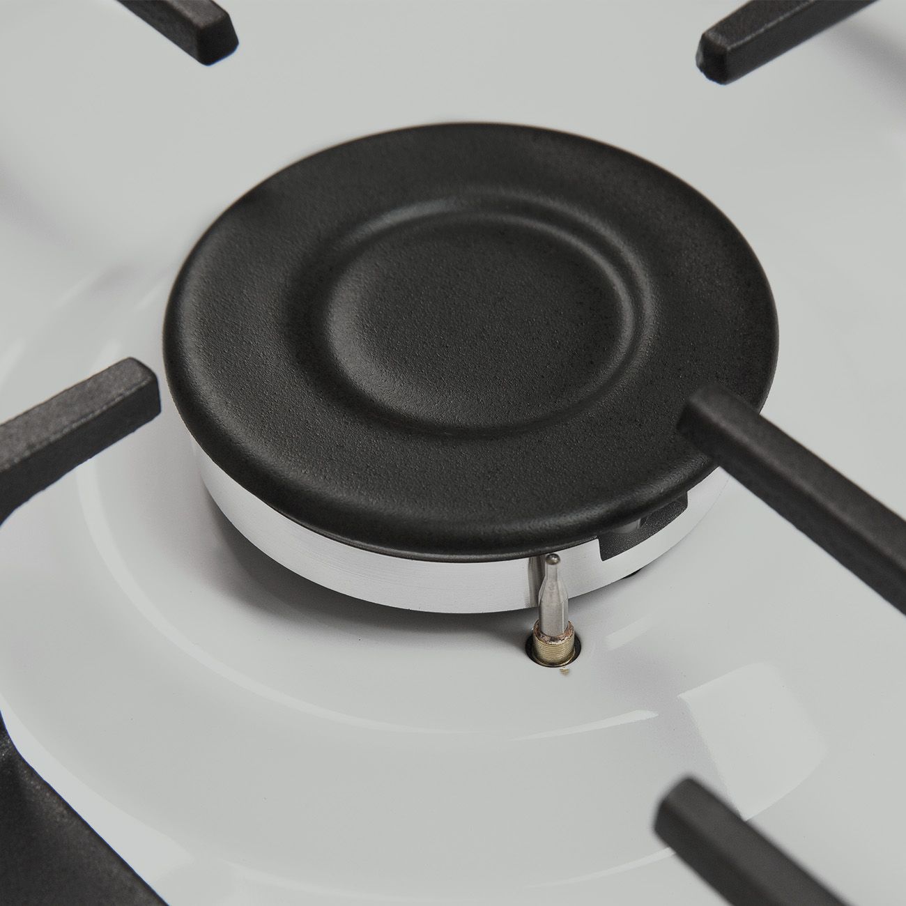 Встраиваемая газовая панель независимая Oasis P-MWRP белая