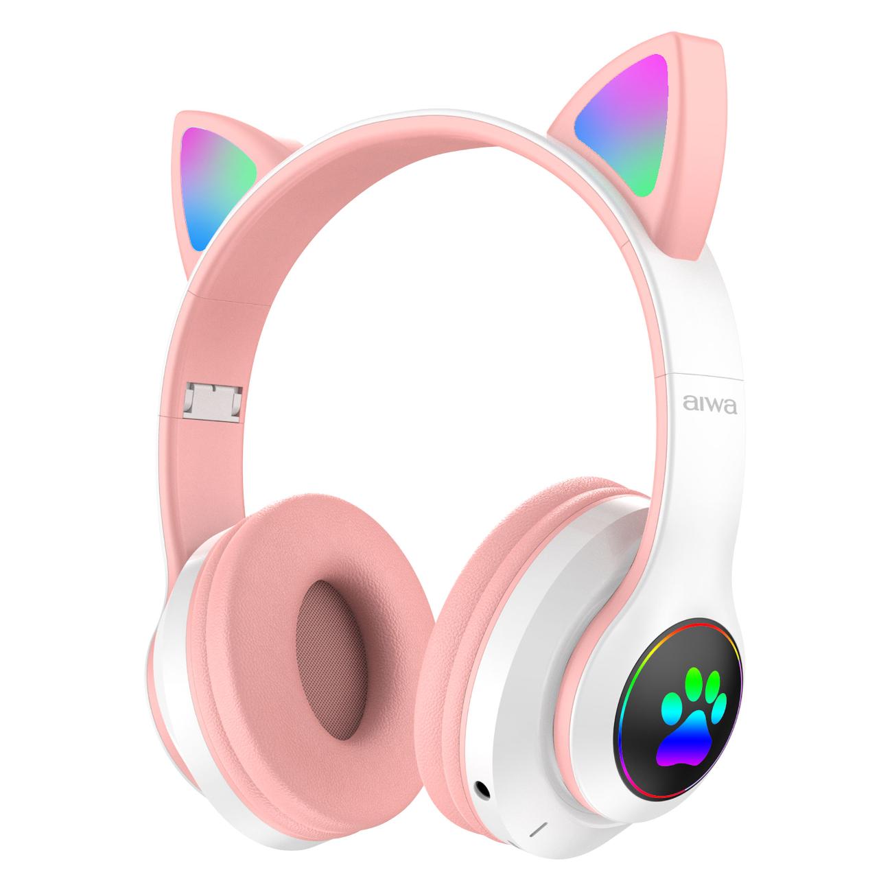 Наушники накладные Bluetooth Aiwa AW001 Peach