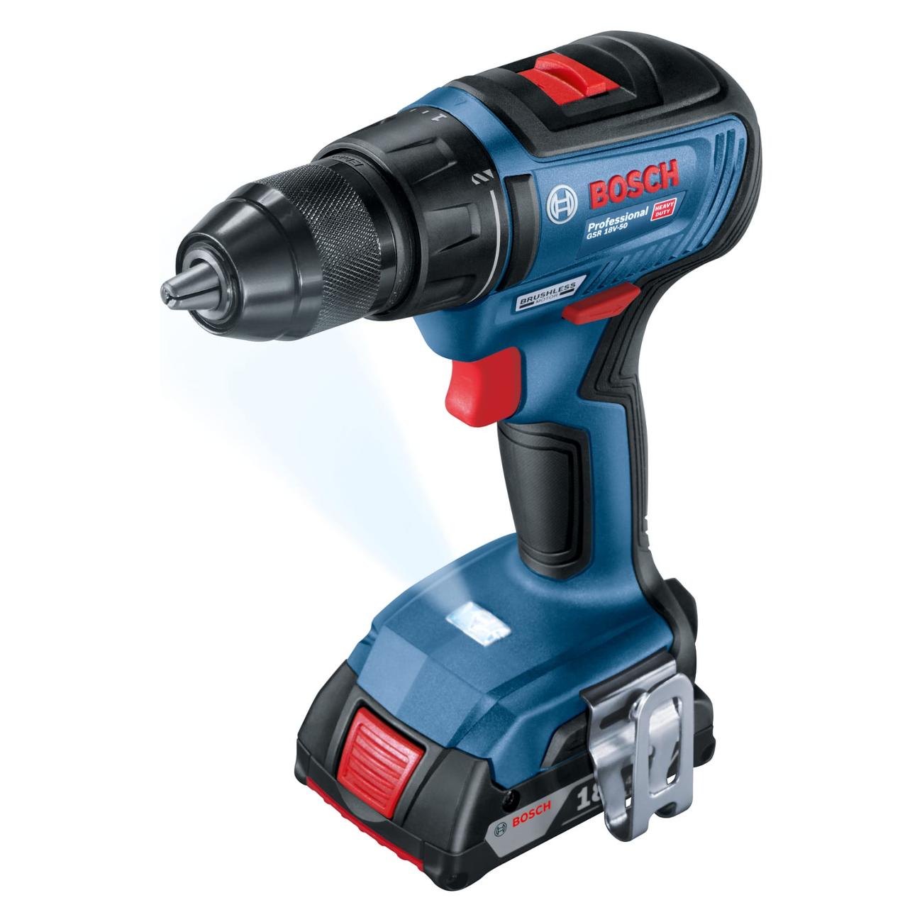 Шуруповерт аккумуляторный Bosch GSR 18V-50