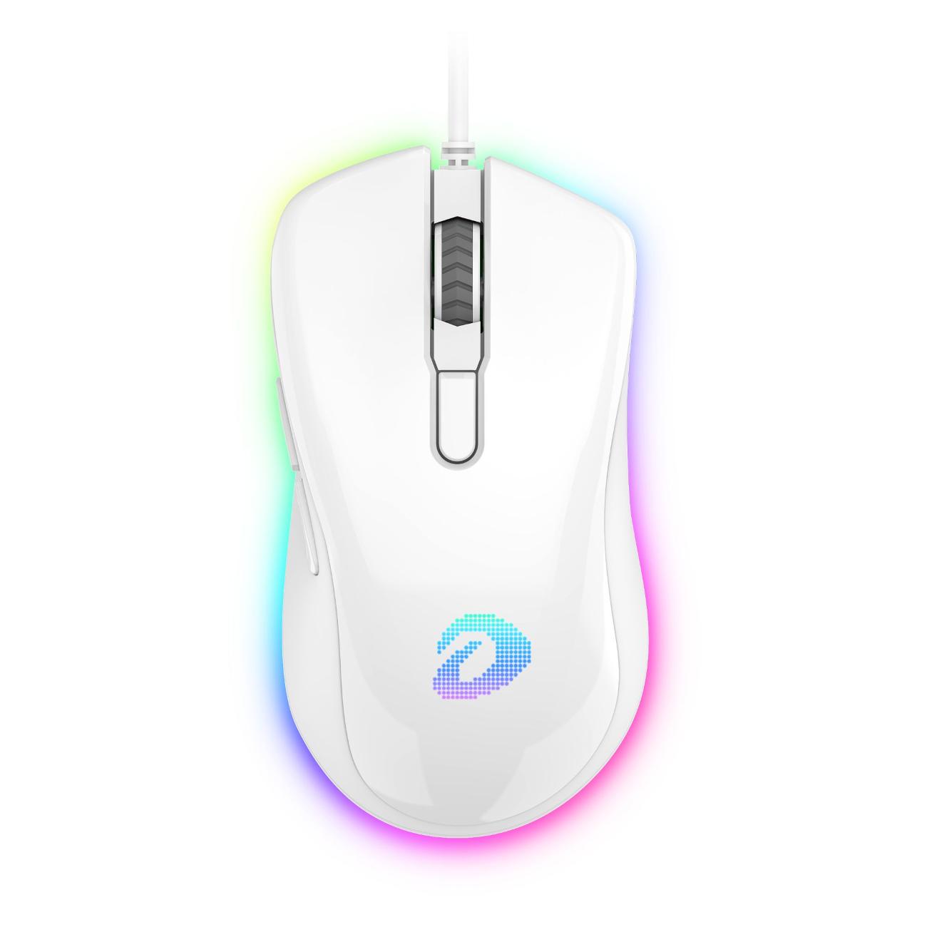 Игровая мышь проводная Dareu EM908 белый фото