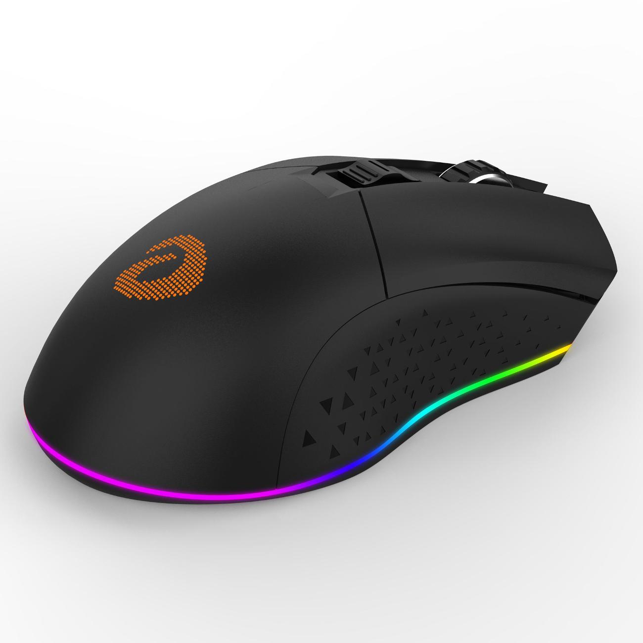 Игровая мышь беспроводная Dareu EM901 черный