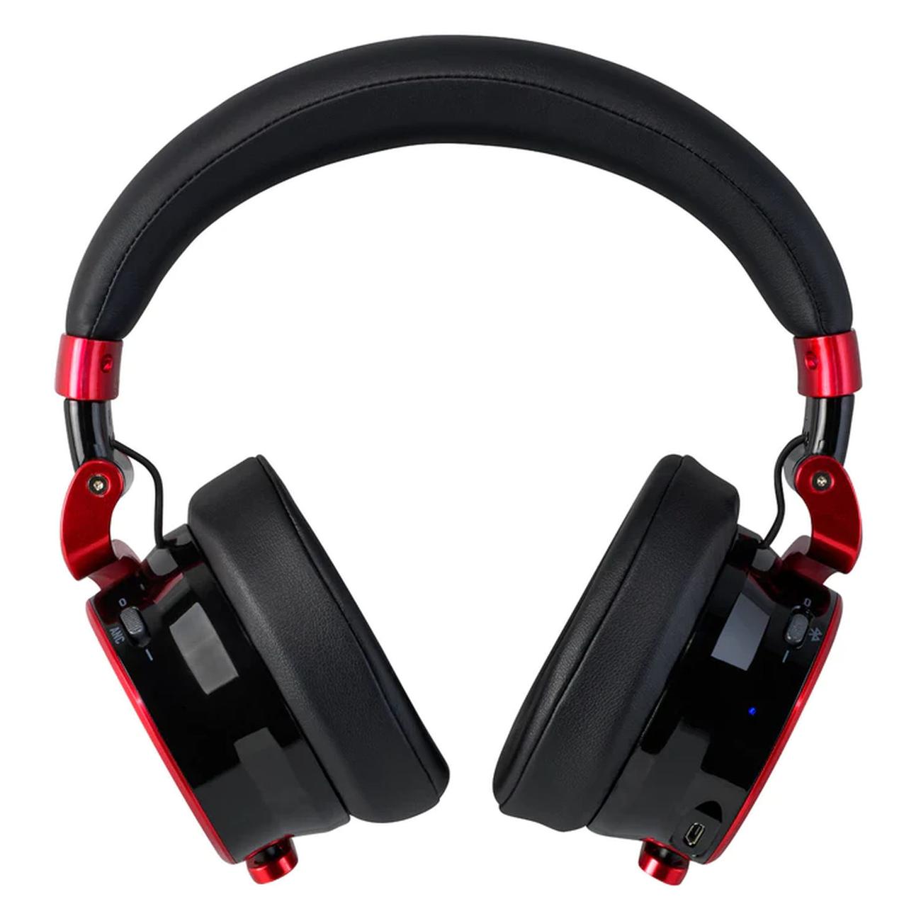 Наушники полноразмерные Bluetooth Meters M-OV-1-B-C-черные с красным