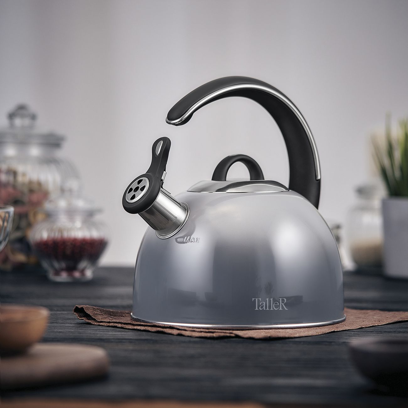 Чайник TalleR Obsidian TR-11355 синий/белый