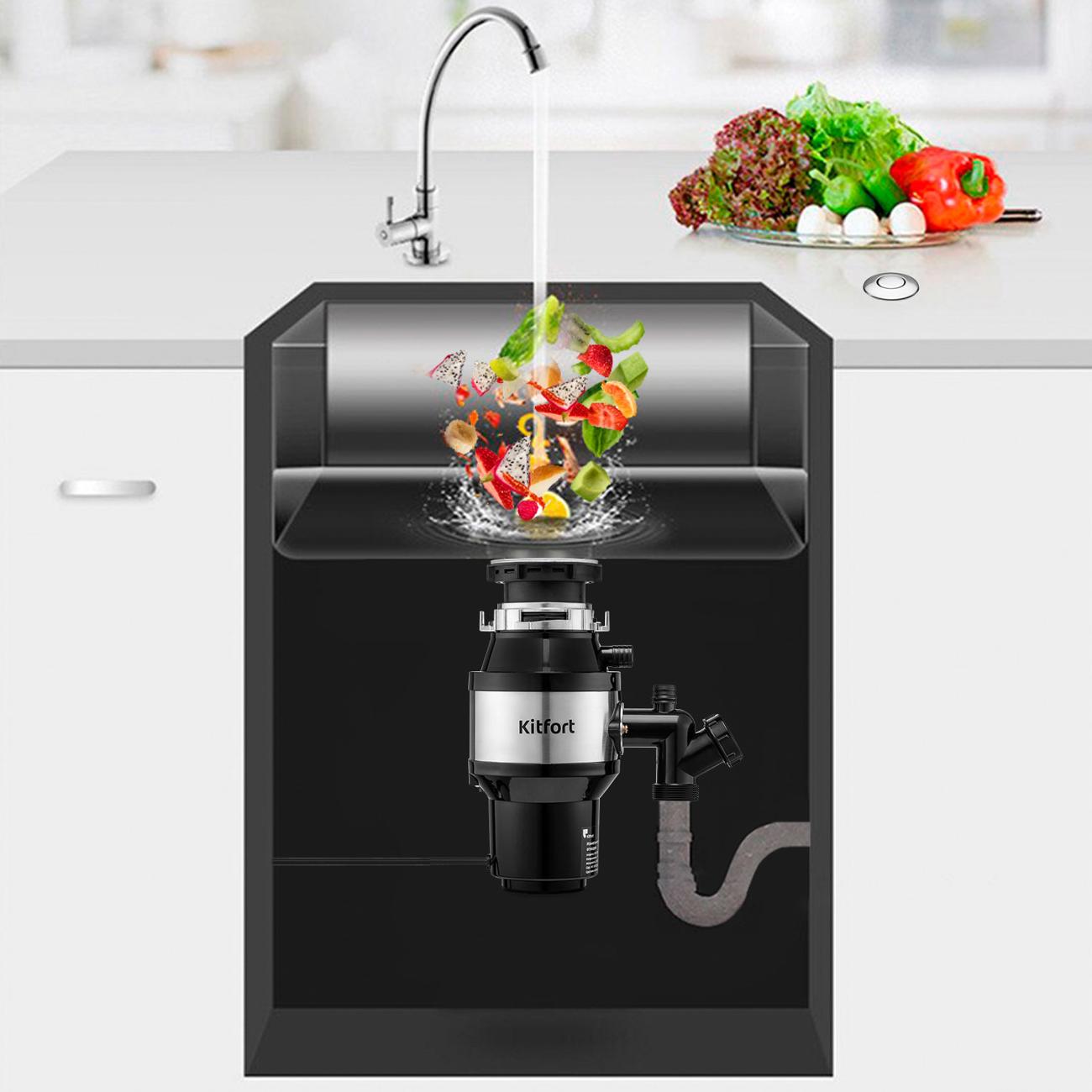 Измельчитель пищевых отходов Kitfort КТ-2090