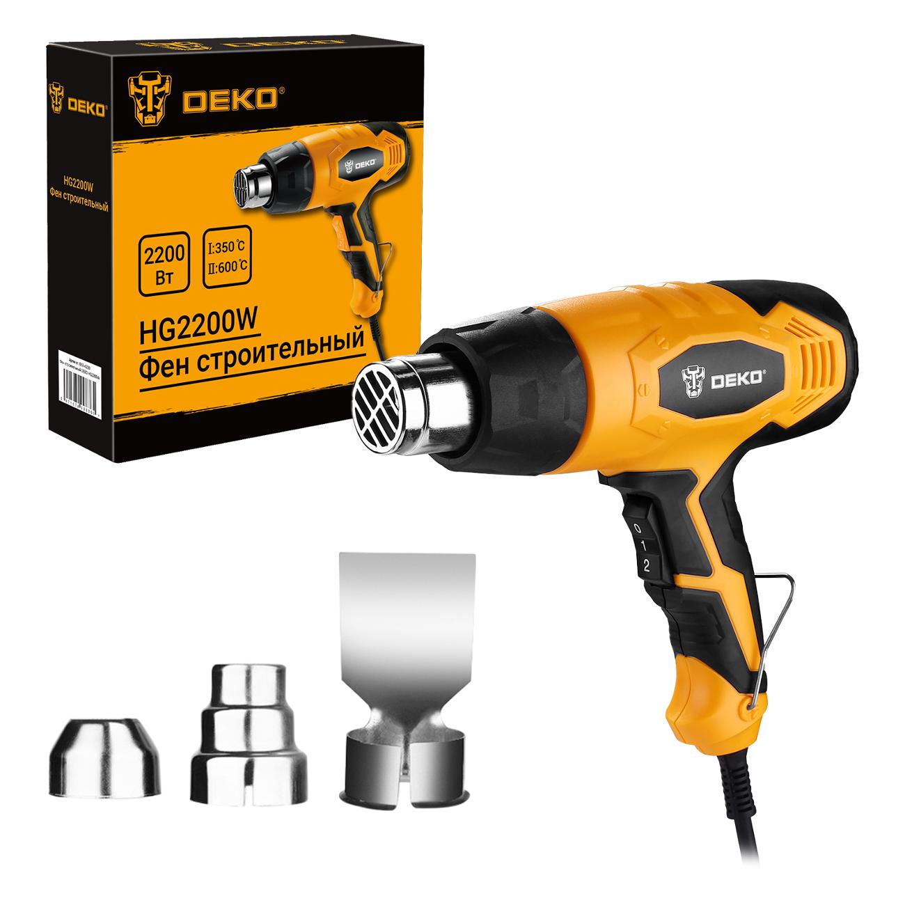 Фен cтроительный DEKO HG2200W