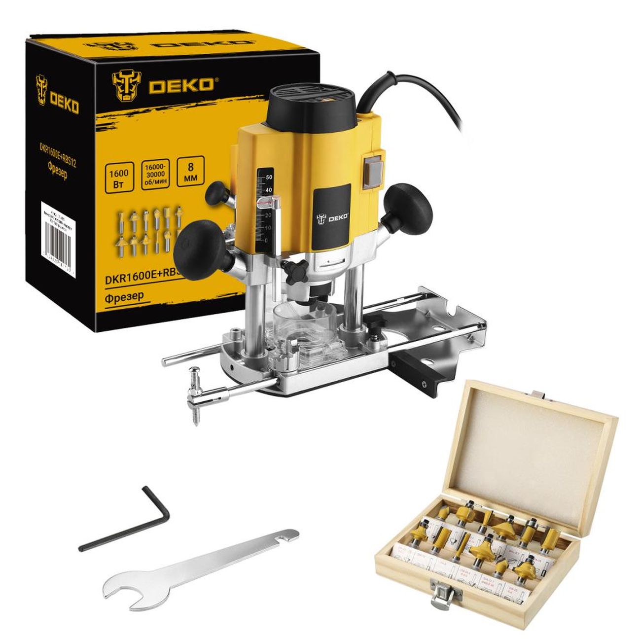 Фрезер DEKO DKR1600E+RBS12