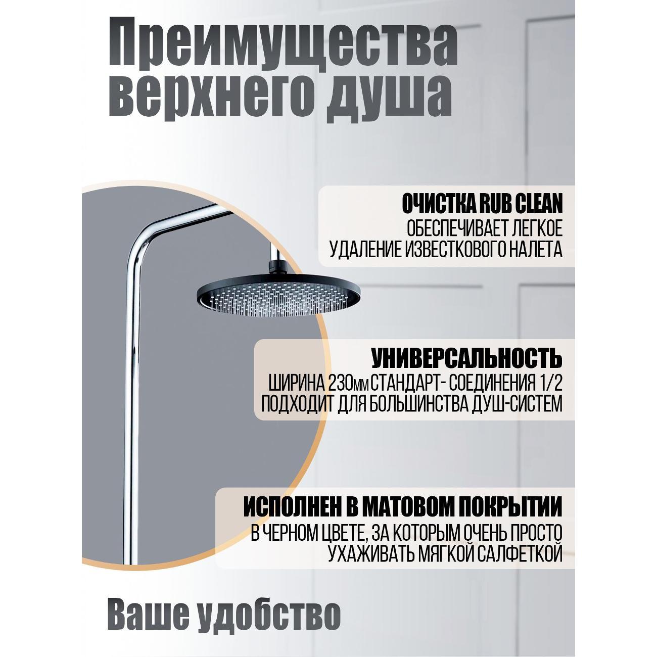 Лейка для душа Orange S13TSb