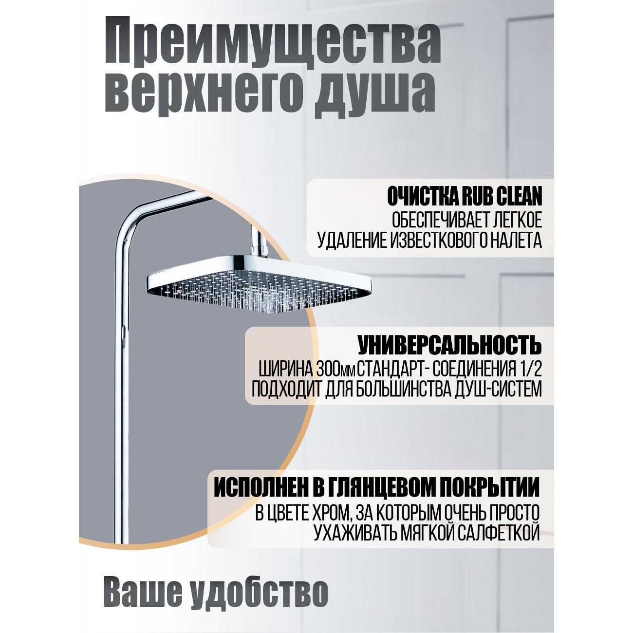 Лейка для душа Orange S14TScr