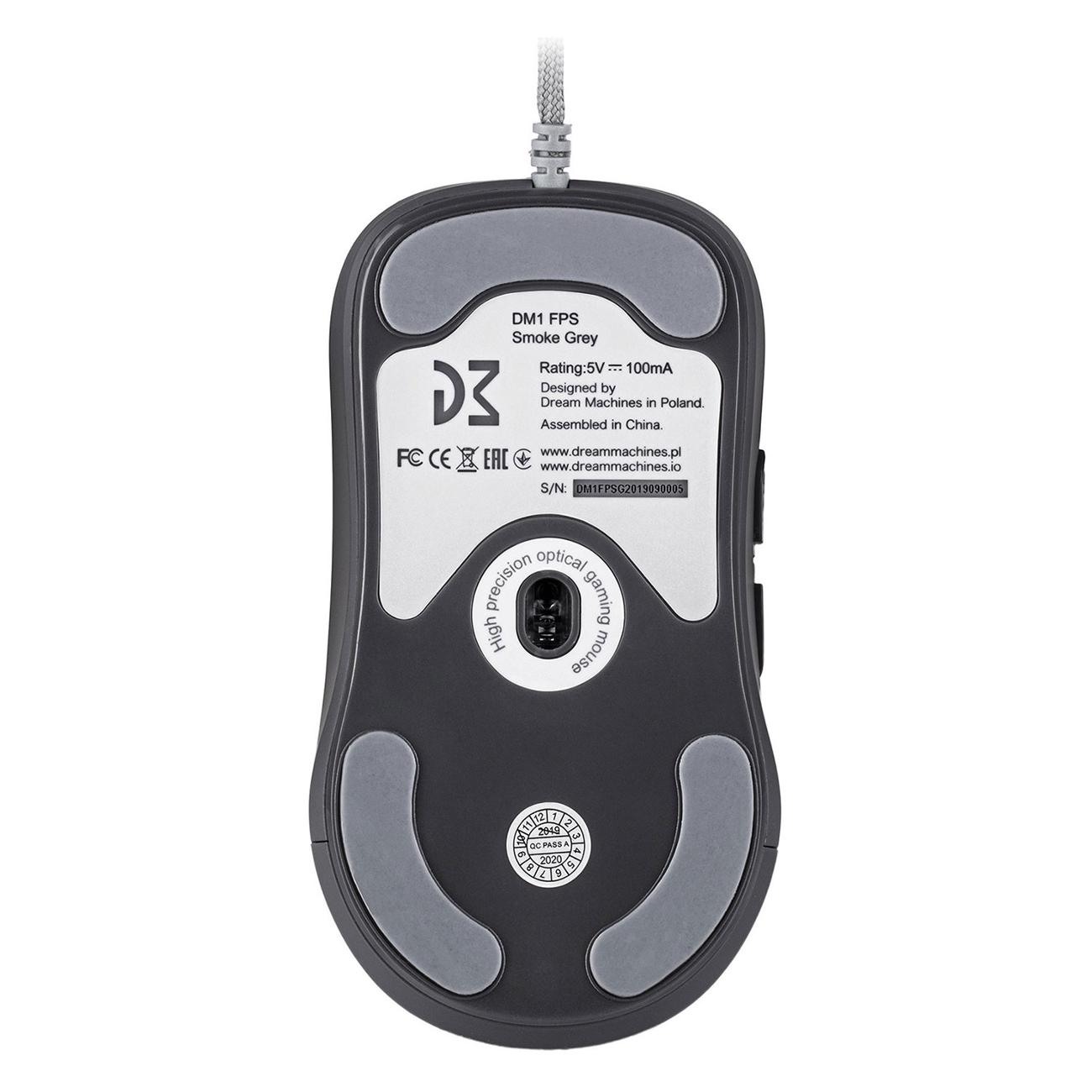 Игровая мышь Dream Machines Mouse DM1 FPS Smoke серый
