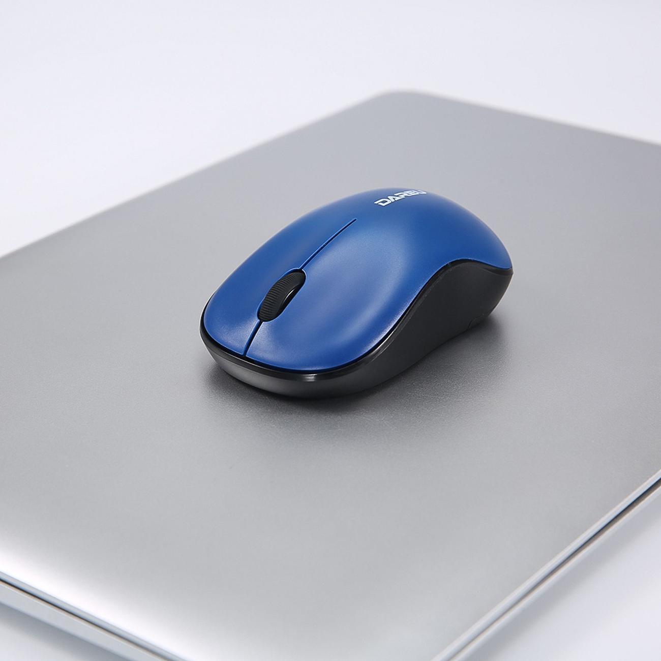 Мышь беспроводная Dareu LM106G Blue-Black