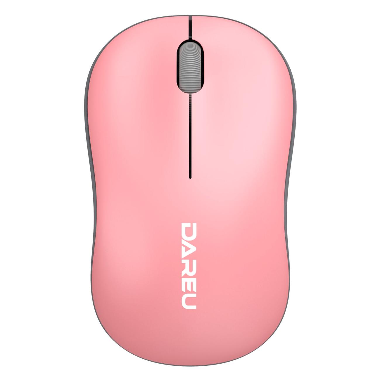 Мышь беспроводная Dareu LM106G Pink-Grey