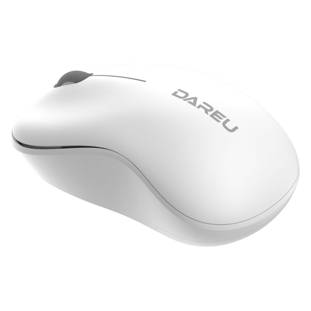 Мышь беспроводная Dareu LM106G белый