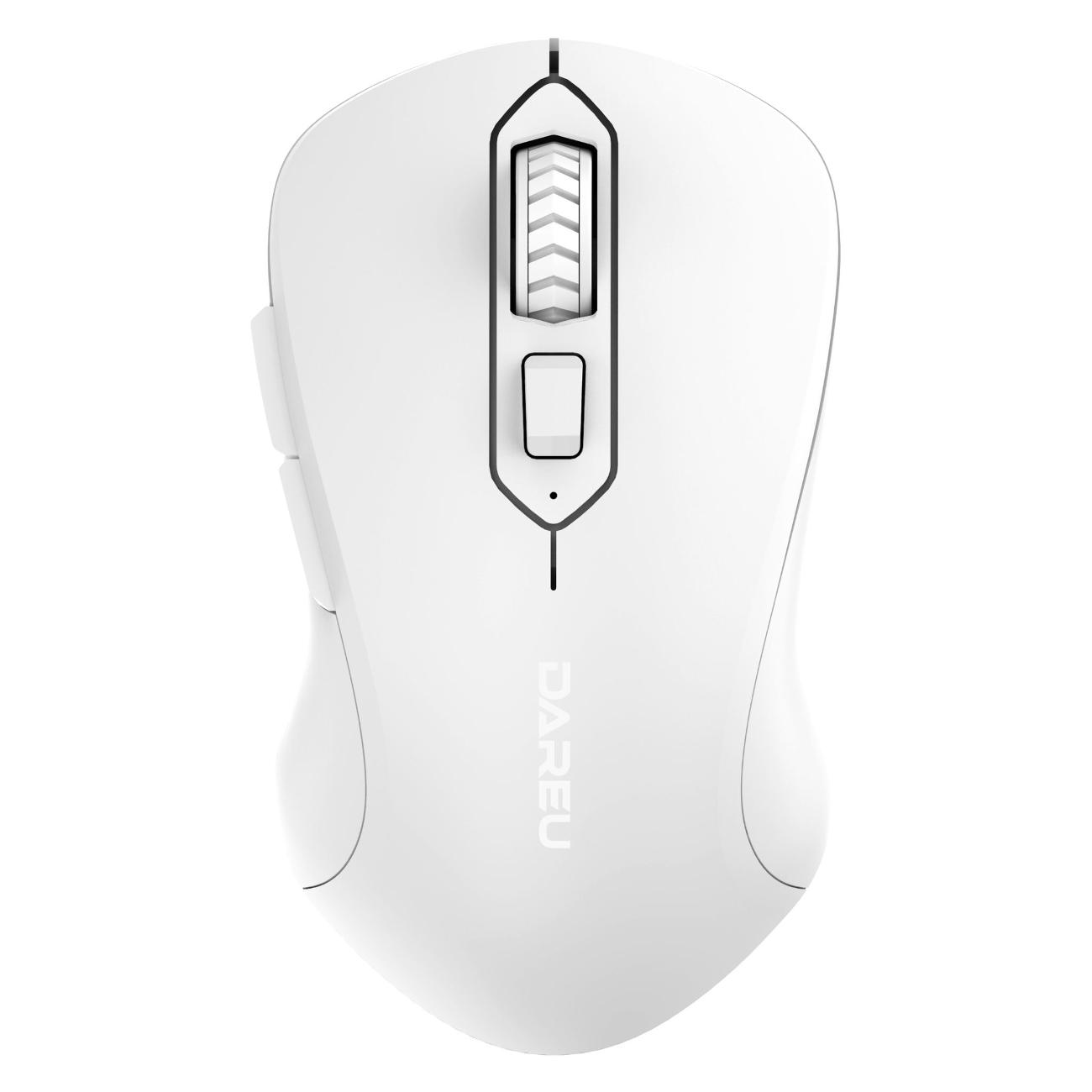 Мышь беспроводная Dareu LM115G белый