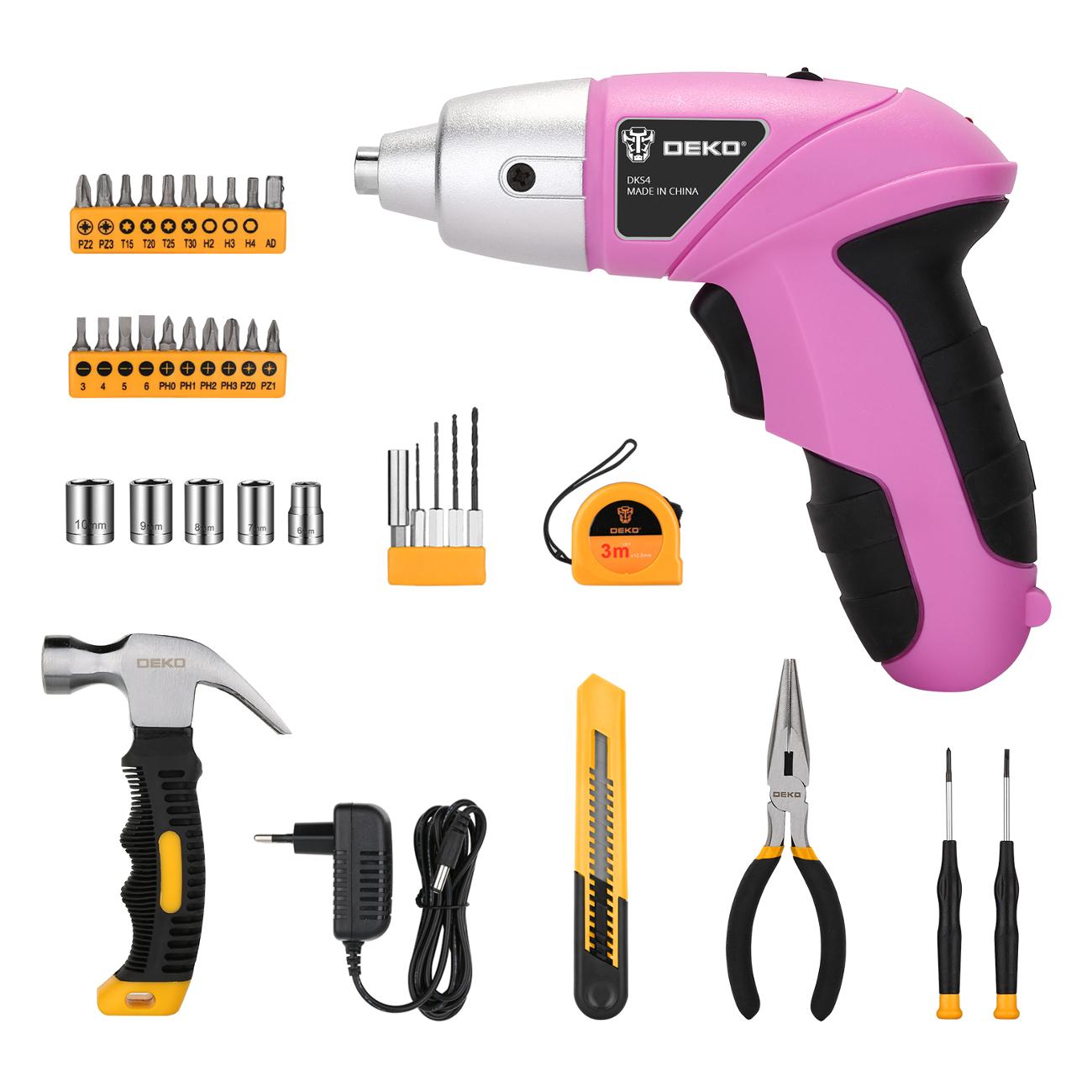 Отвертка аккумуляторная DEKO DKS4 & 36 tools Kit