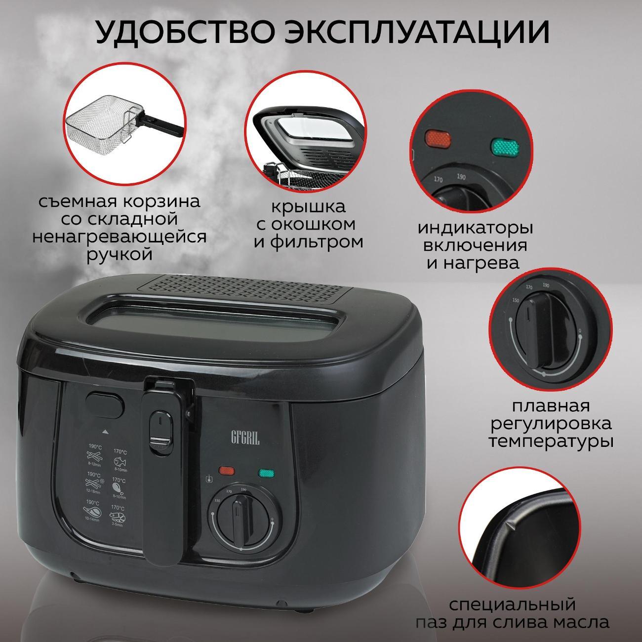 Фритюрница GFGRIL GFF-05 COMPACT