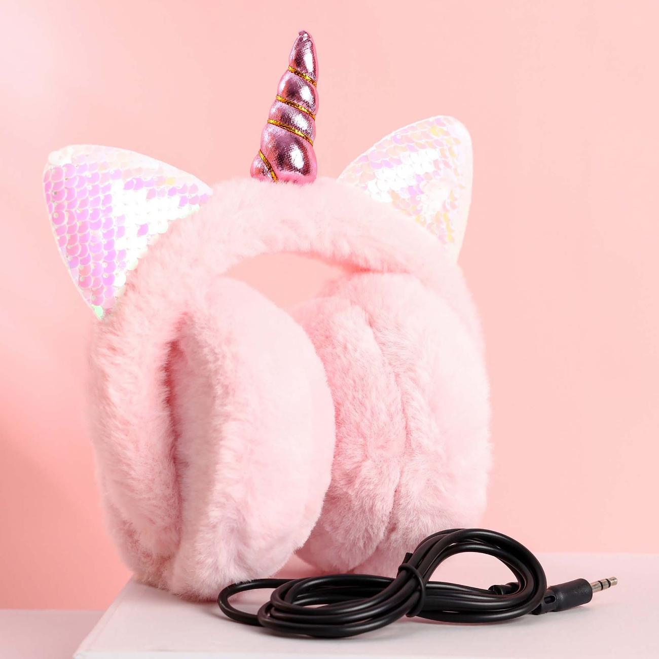 Наушники накладные Like me W-32 Единорог