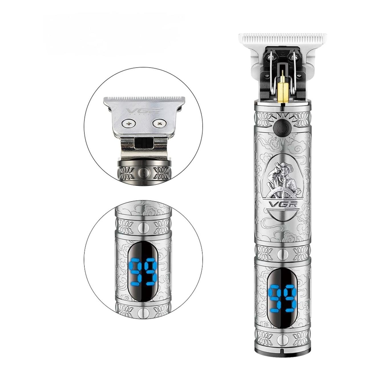 Машинка для стрижки волос VGR V-228 серебристый