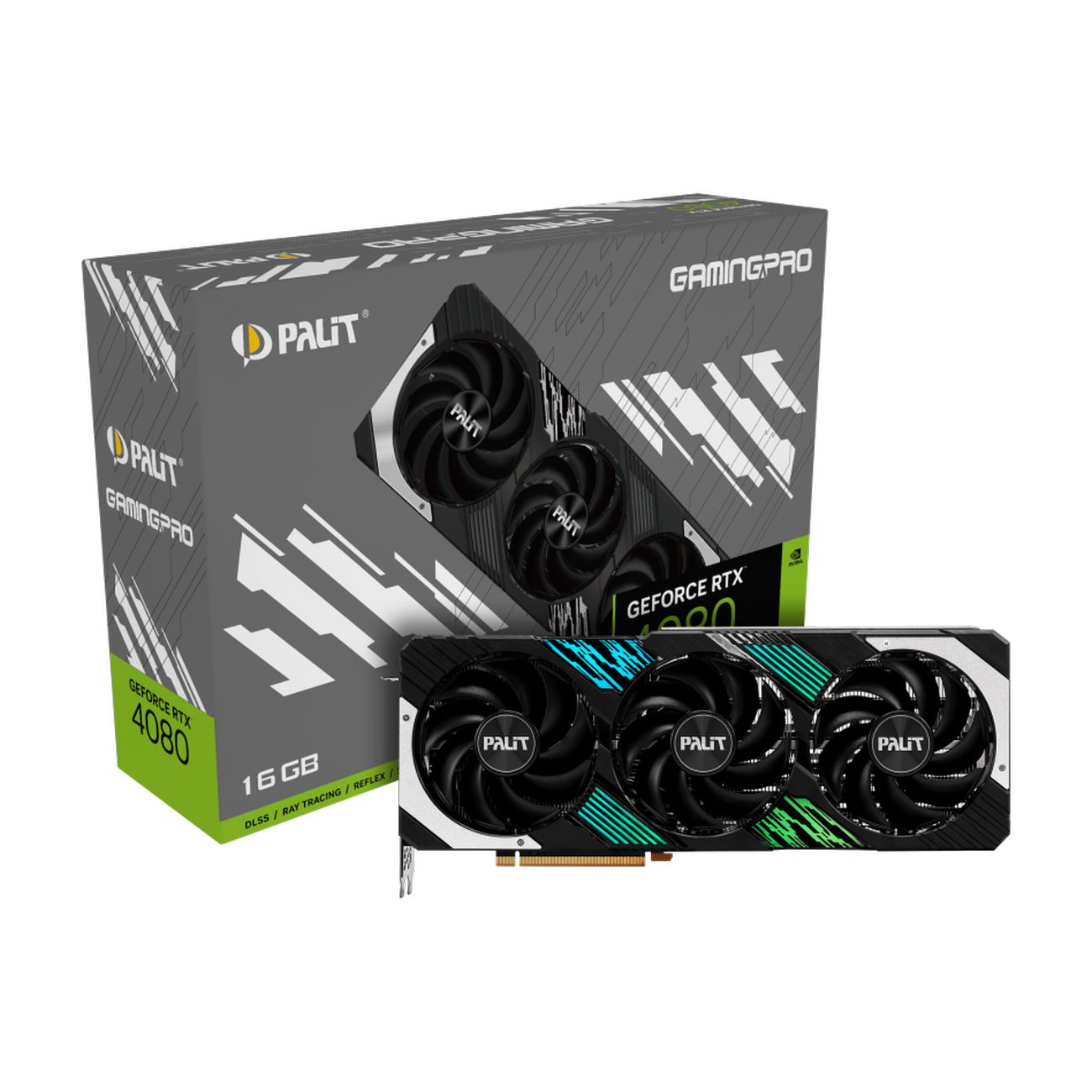 Видеокарта Palit NVIDIA GeForce RTX 4080 GamingPro 16GB (NED4080019T2-1032A)