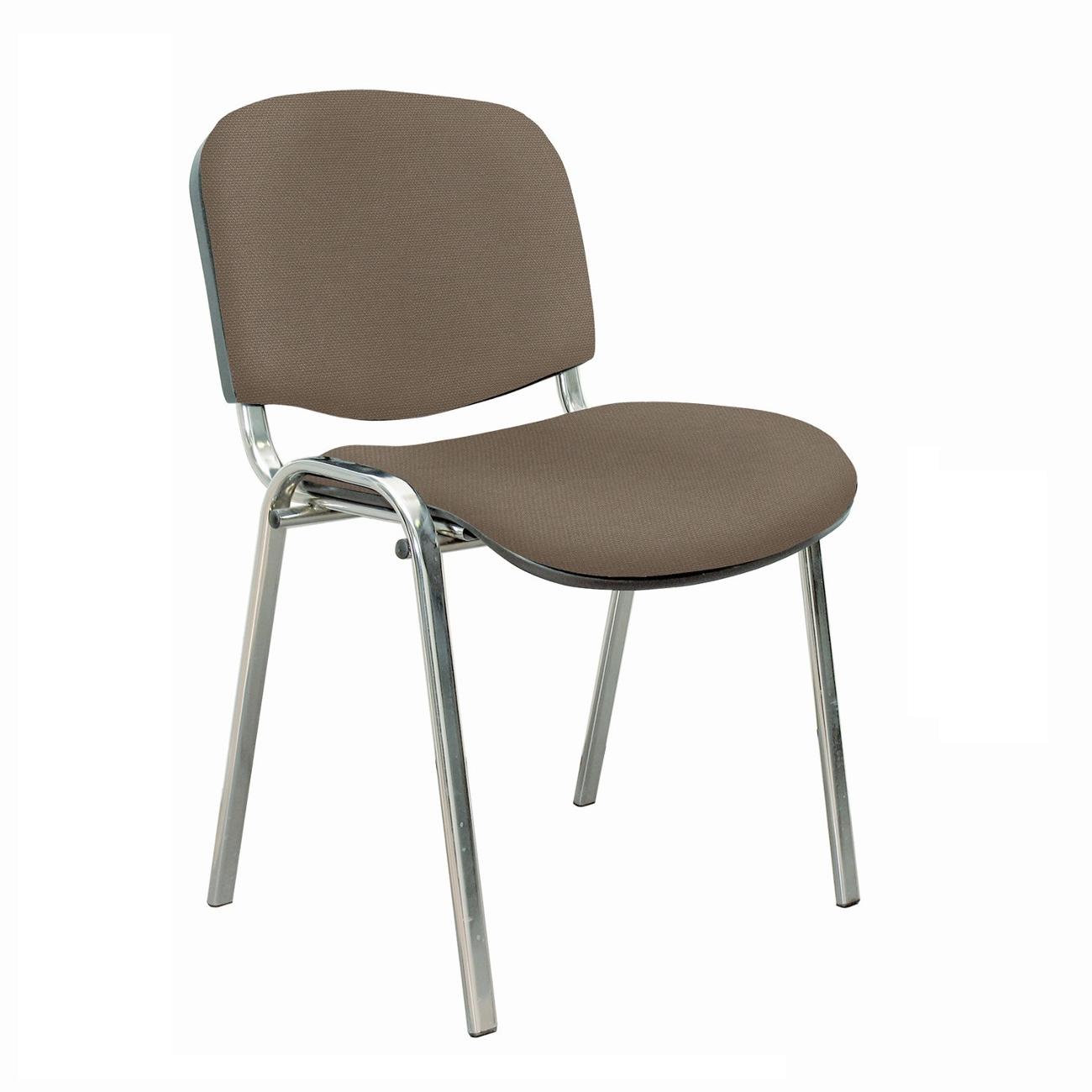 Стул-кресло офисный нет бренда ИЗО, хром, бежевый