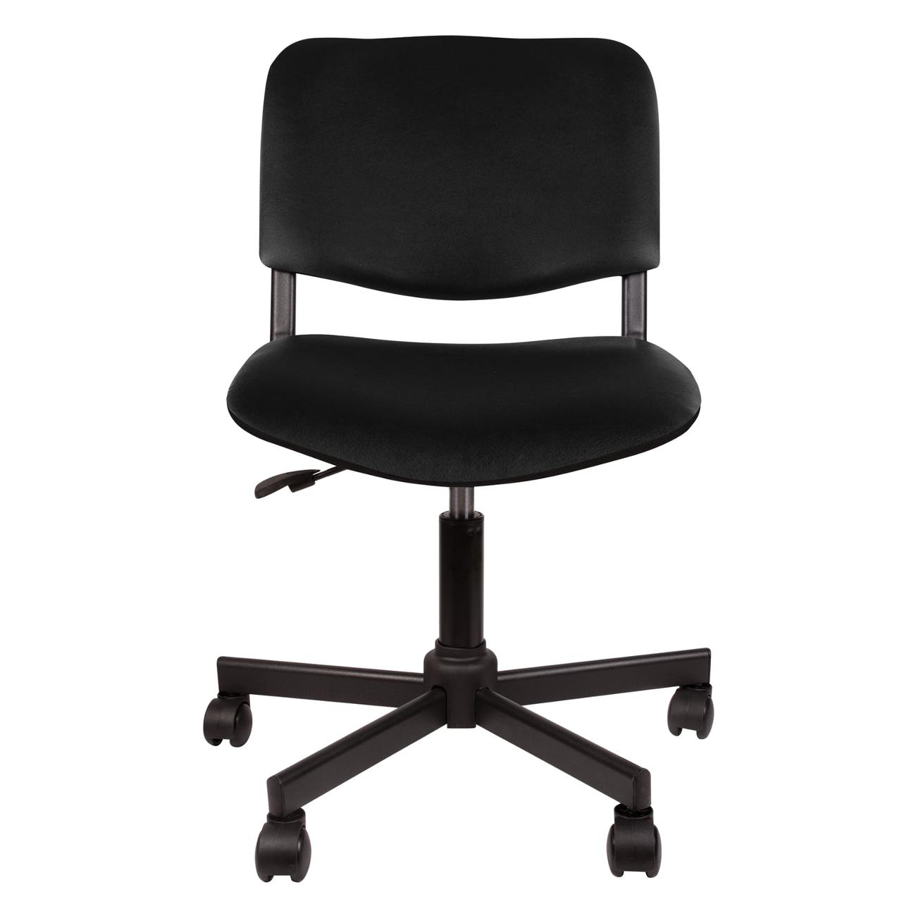 Кресло компьютерное КР09, без подлокотников, к/з, черное