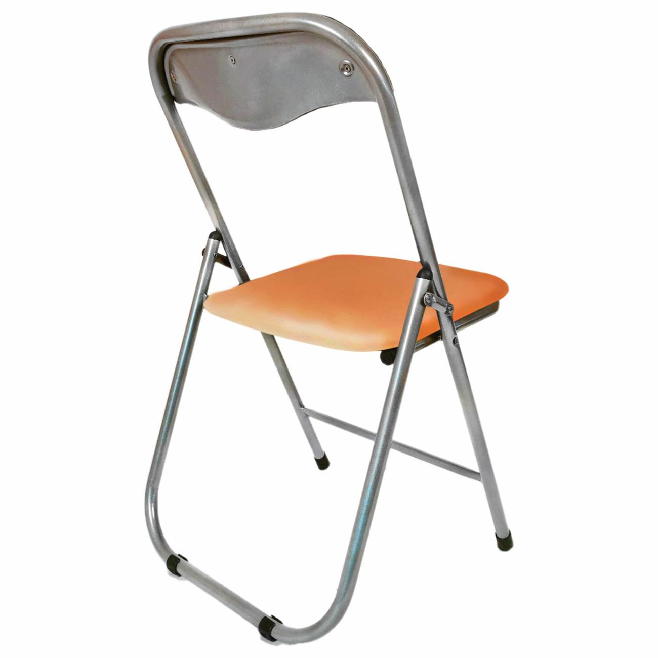 Стул-кресло офисный нет бренда РС04, сереб.каркас, кожзам песочный