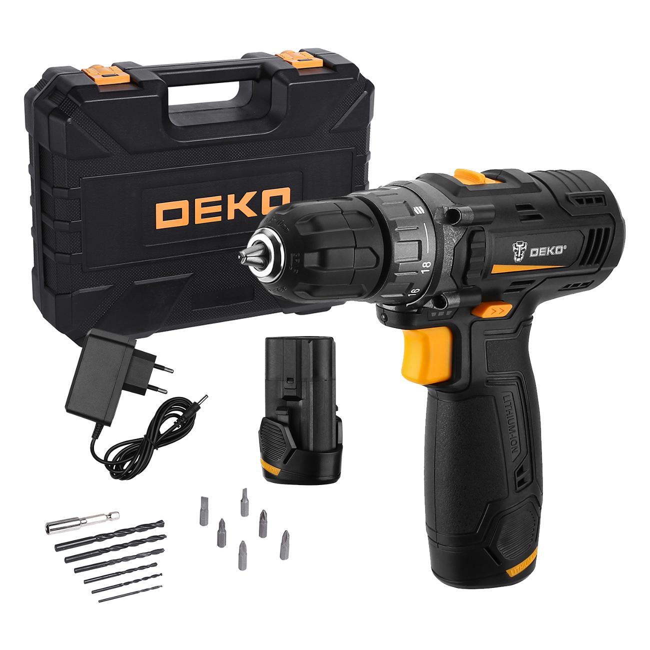 Шуруповерт аккумуляторный DEKO GCD12DU3 SET3