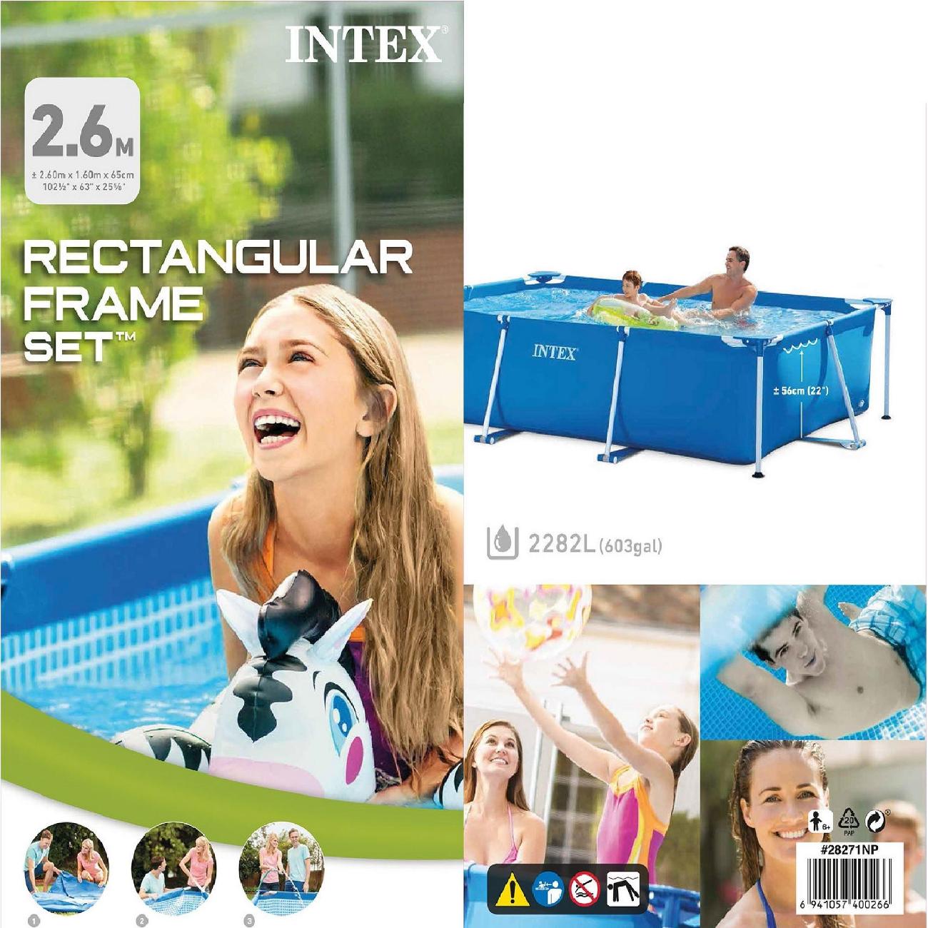 Бассейн каркасный Intex 28271 Light blue