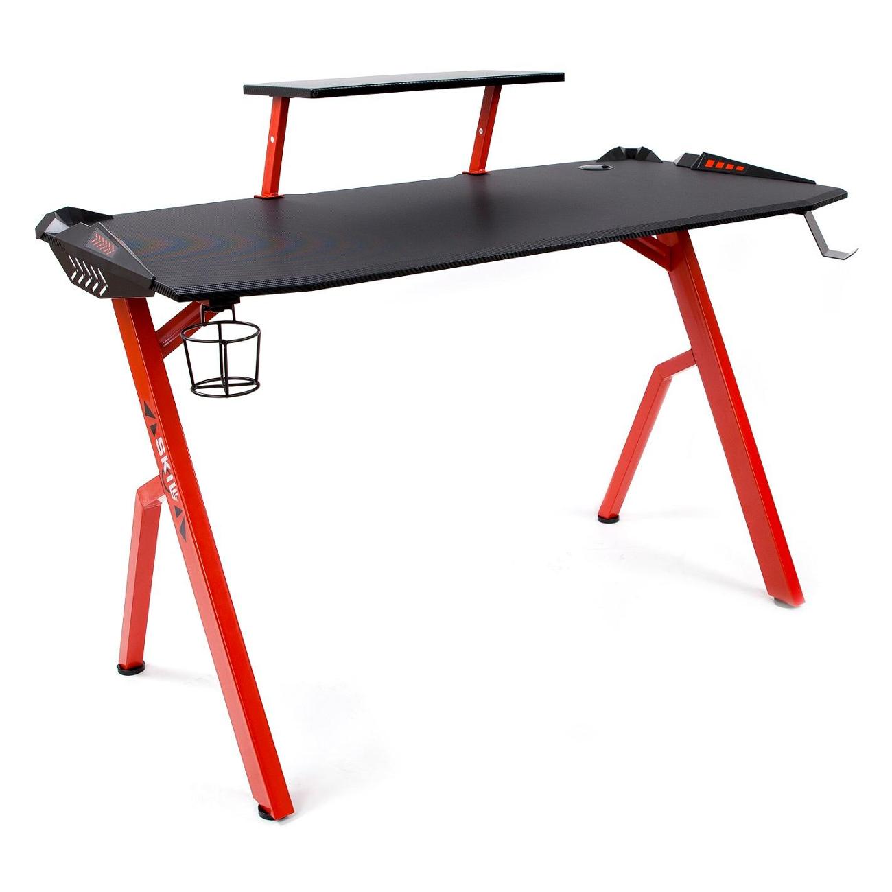 Стол компьютерный игровой Skyland SKILLL CTG-001 черный/красный