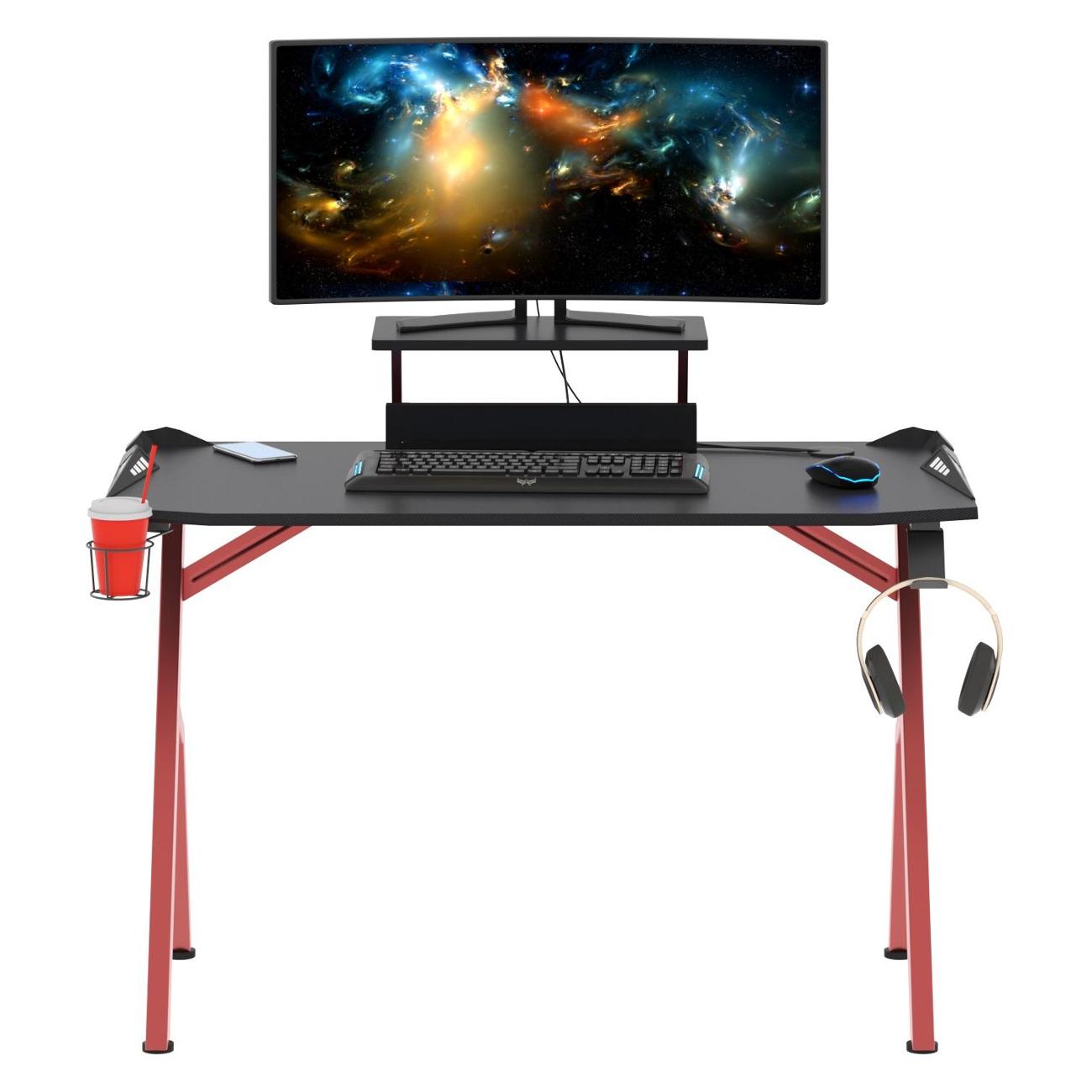 Стол компьютерный игровой Skyland SKILLL CTG-001 черный/красный