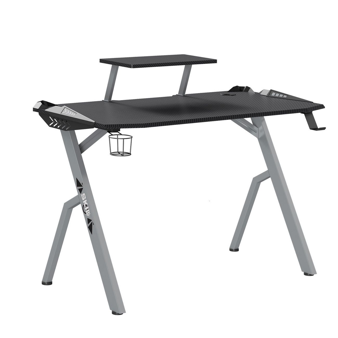 Стол компьютерный игровой Skyland SKILLL CTG-001 Черный/Серый