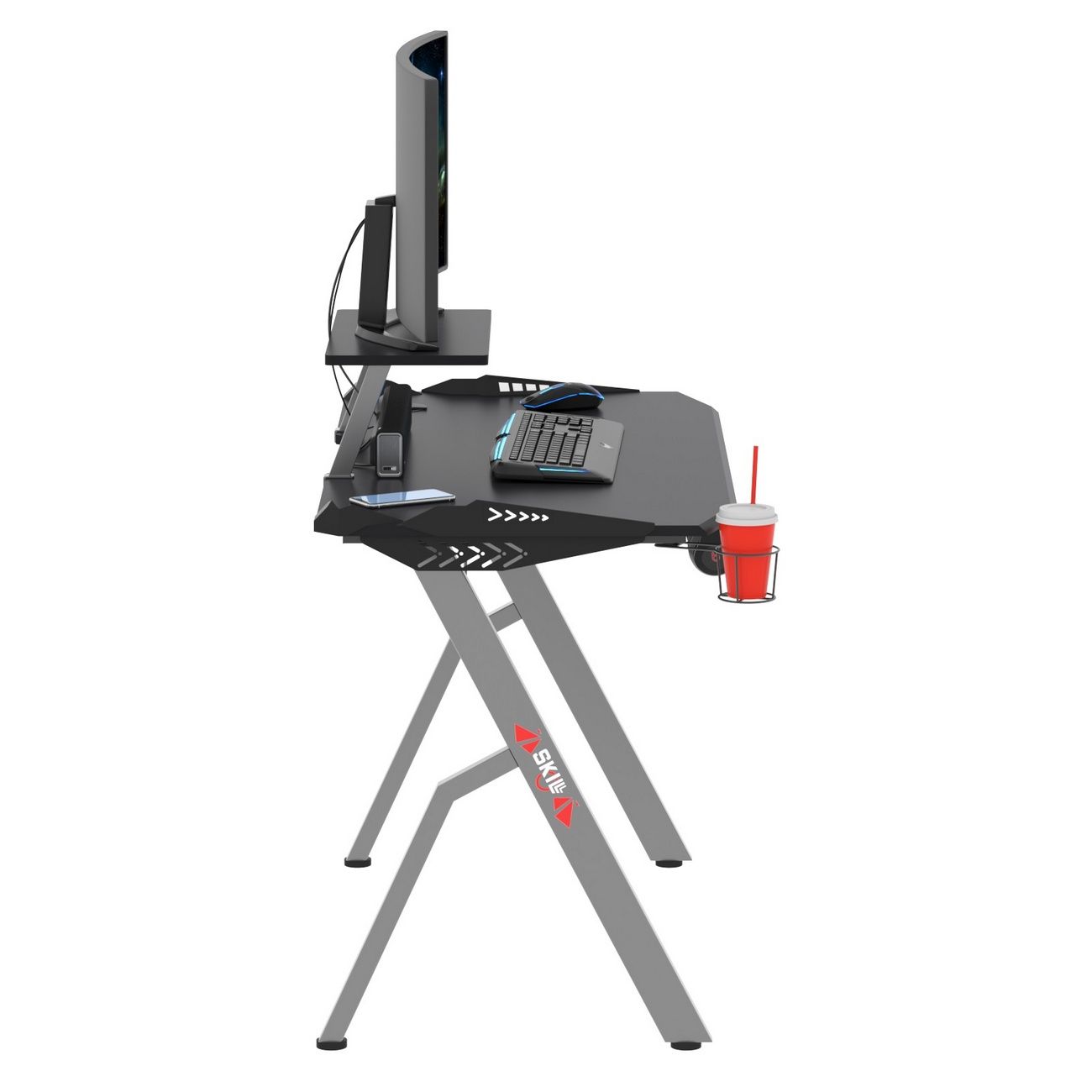 Стол компьютерный игровой Skyland SKILLL CTG-001 Черный/Серый