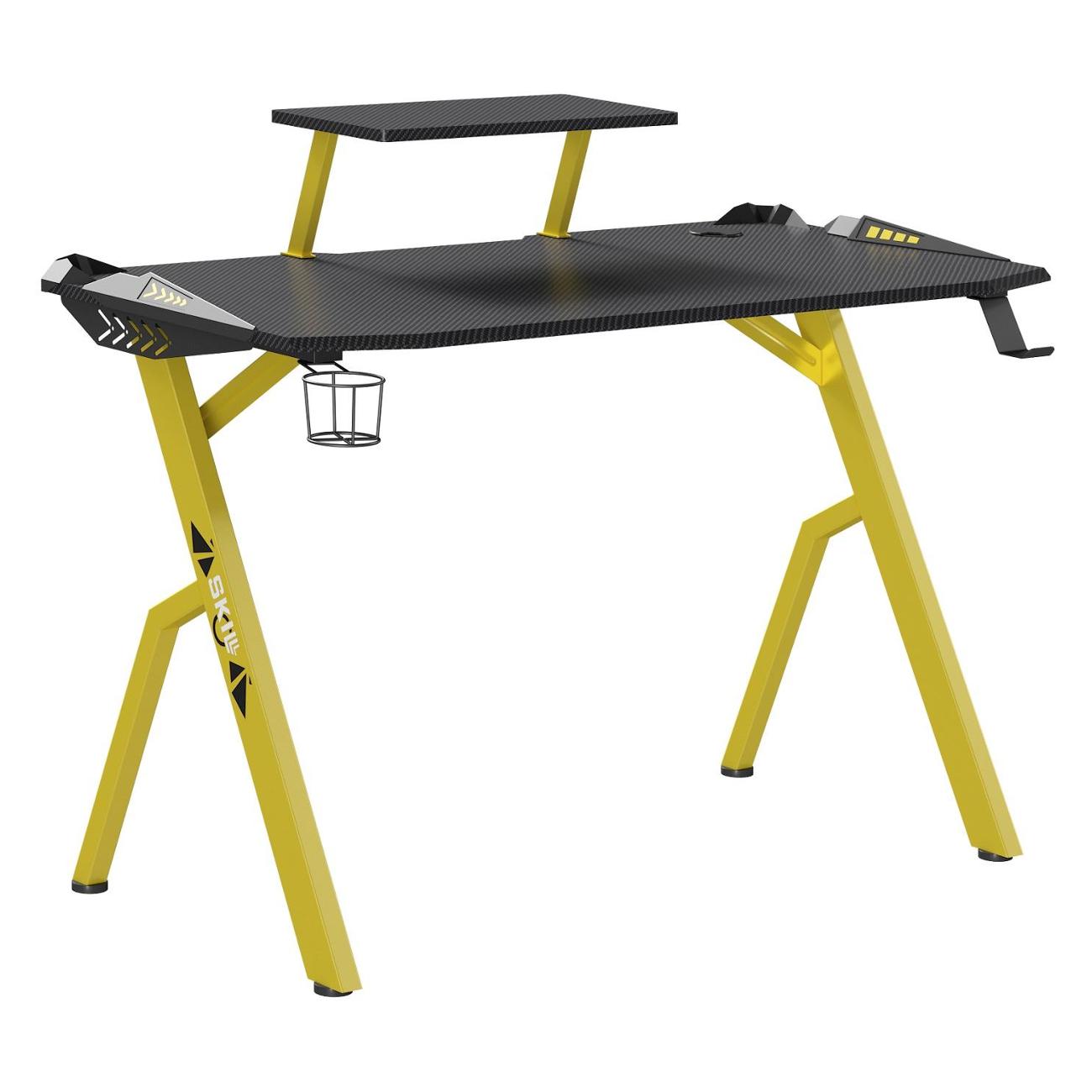 Стол компьютерный игровой Skyland SKILLL CTG-001 Черный/Желтый