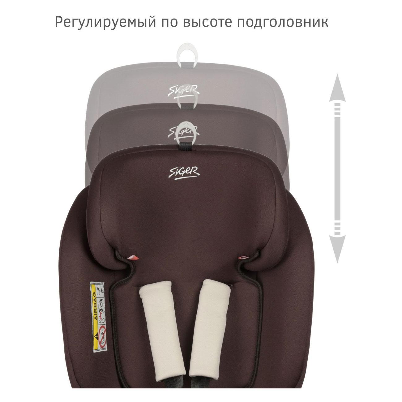 Детское автокресло Siger ПРЕСТИЖ ISOFIX, шоколад (KRES3522)