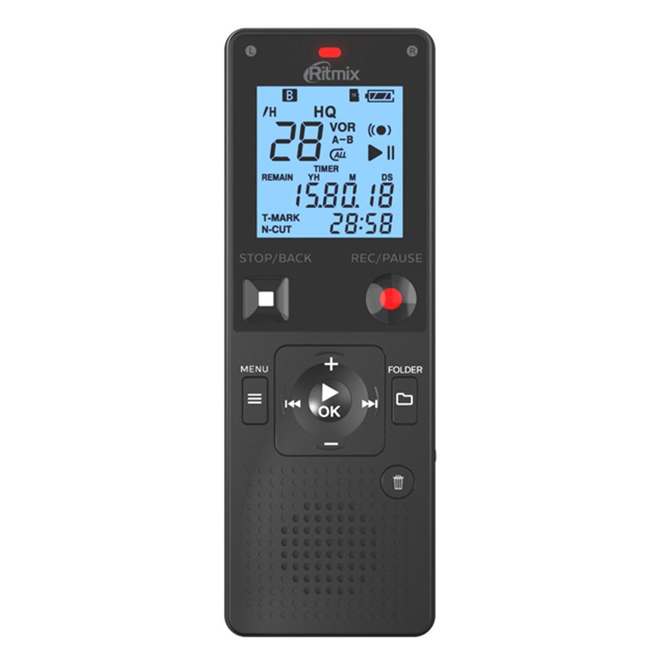 Диктофон цифровой Ritmix RR-820 8Gb черный