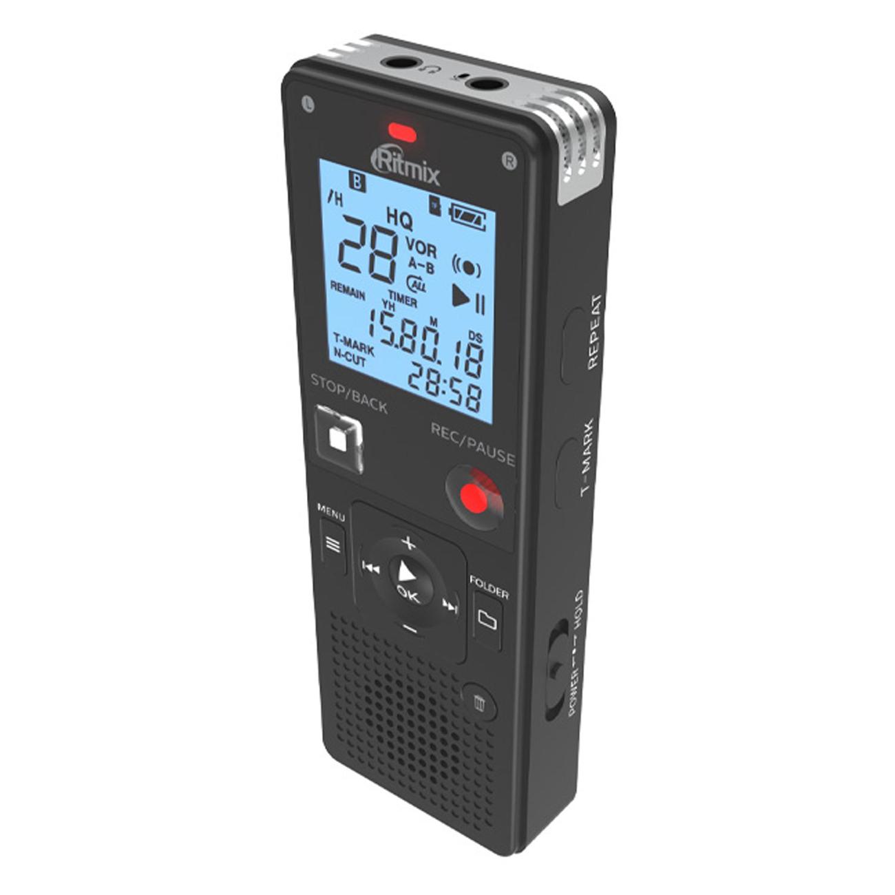 Диктофон цифровой Ritmix RR-820 8Gb черный