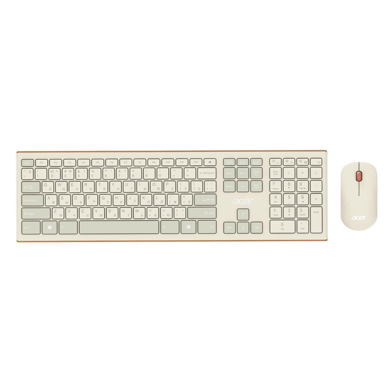 Комплект клавиатура+мышь Acer OCC200 Beige Brown фото