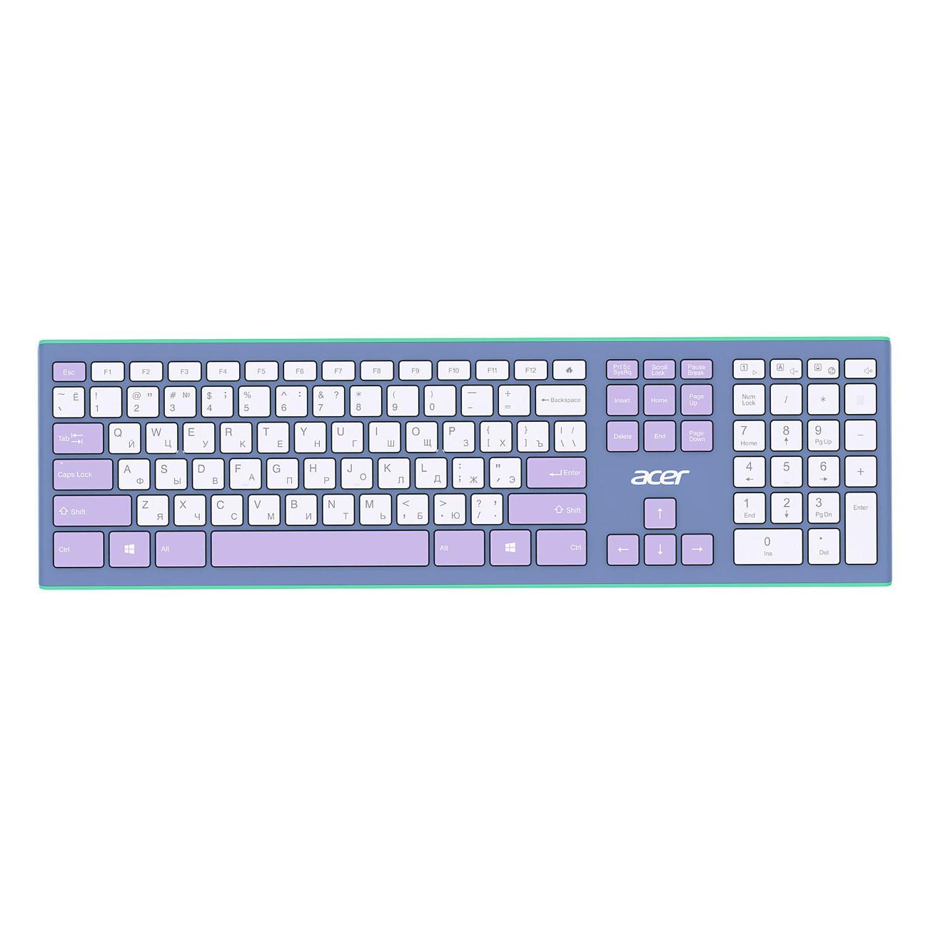 Комплект клавиатура+мышь Acer OCC200 Violet Blue