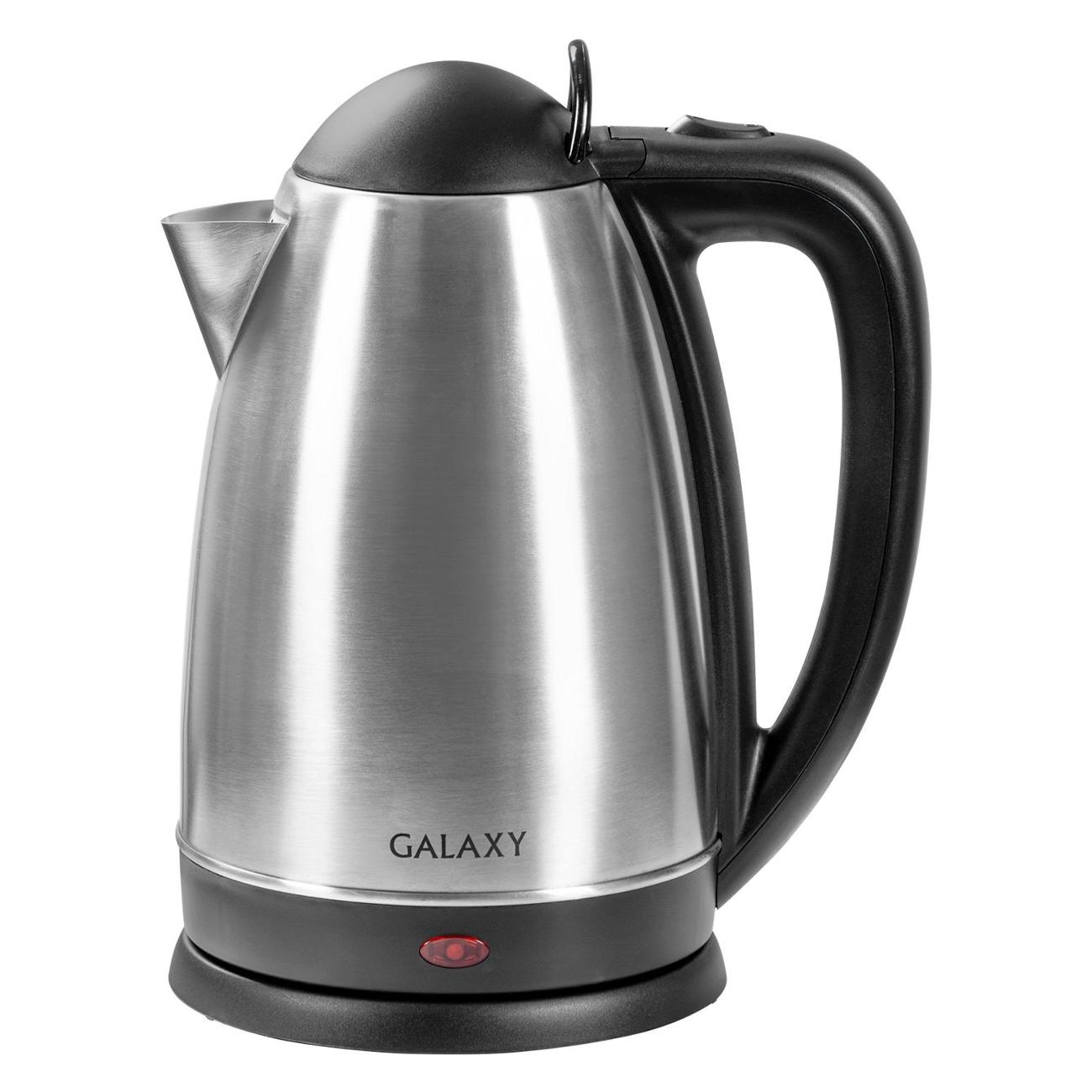 Электрочайник Galaxy LINE GL0321 серебристый/черный фото