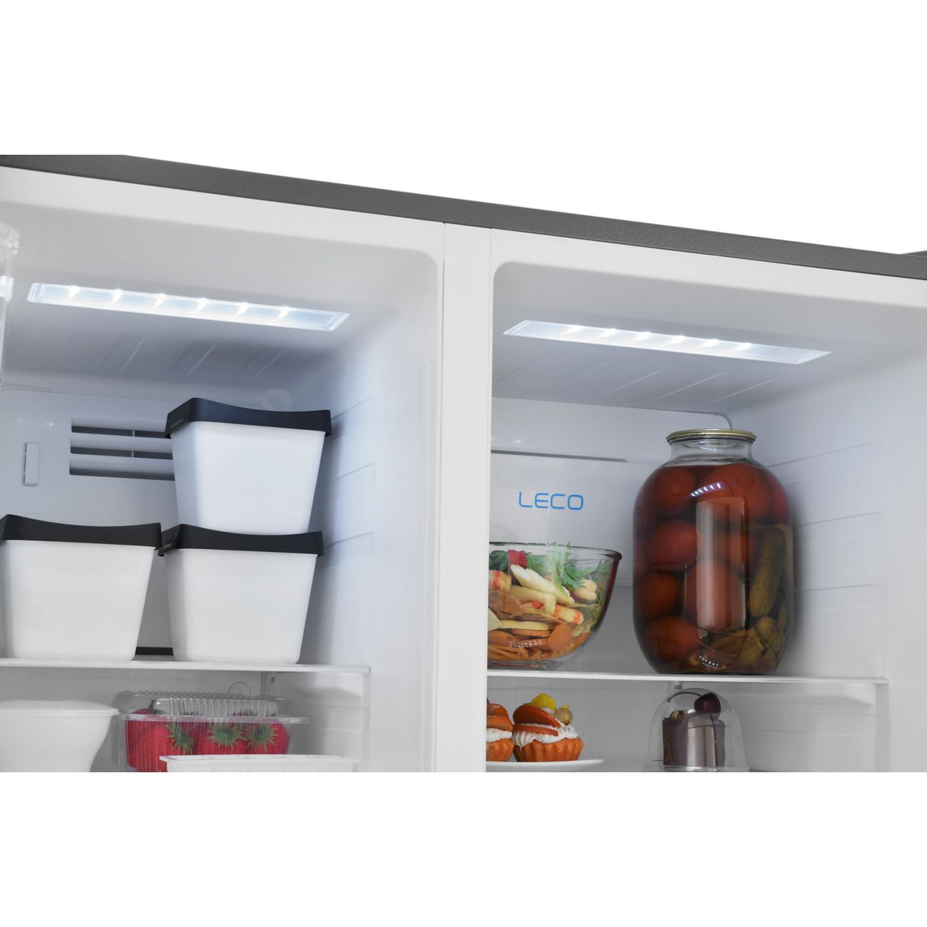 Холодильник (Side-by-Side) ZUGEL ZRSS630X, нержавеющая сталь