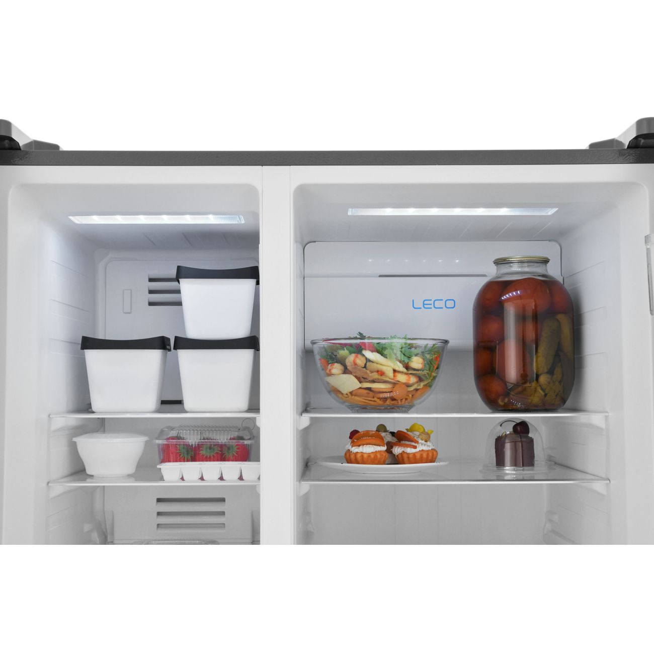 Холодильник (Side-by-Side) ZUGEL ZRSS630X, нержавеющая сталь