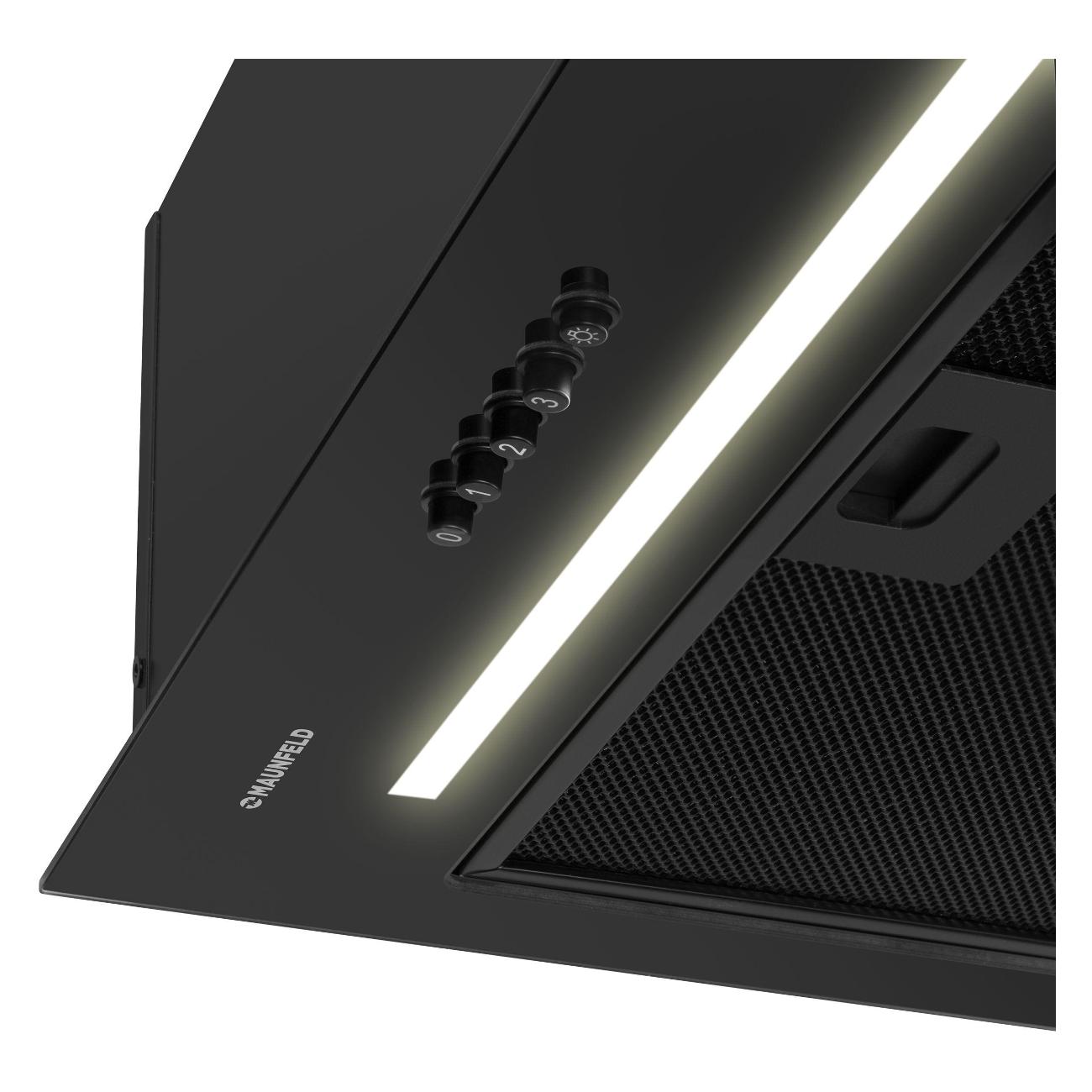 Вытяжка полностью встраиваемая Maunfeld Crosby Hardy 1000Push черная