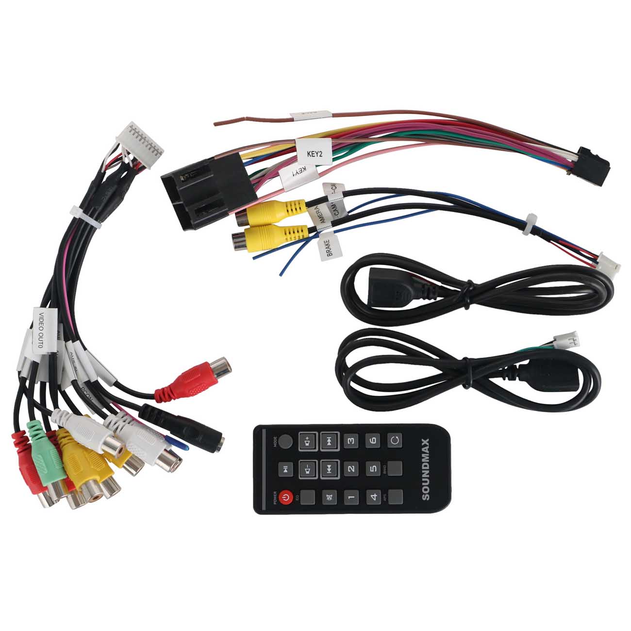 USB-Автомагнитола c встроенным монитором Soundmax SM-CCR4705M